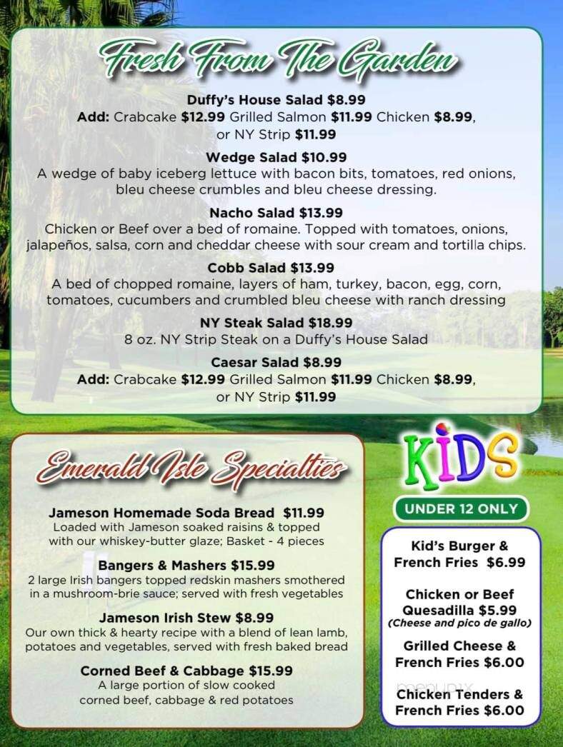 Duffy's Tavern - Ocean City, MD menu_pic