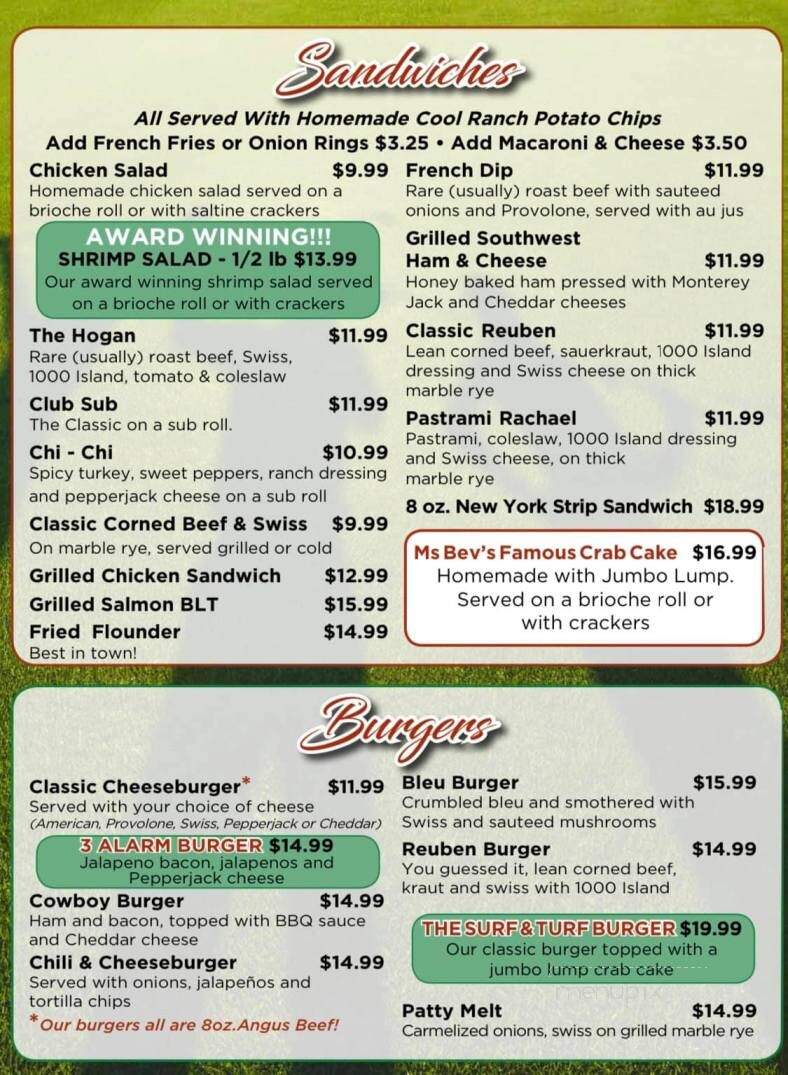 Duffy's Tavern - Ocean City, MD menu_pic