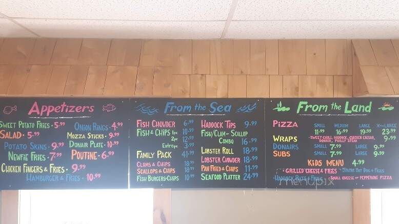 Acadian Fish & Chips - Hammonds Plains, NS menu_pic