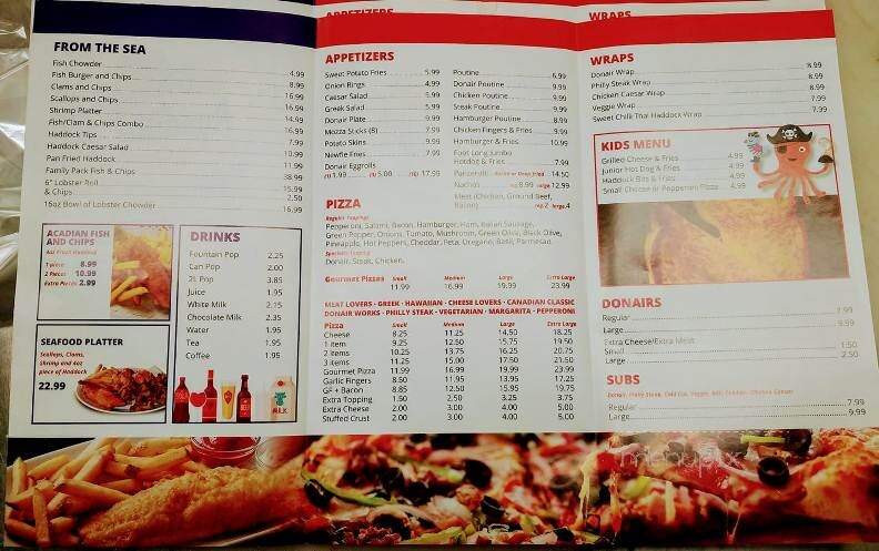 Acadian Fish & Chips - Hammonds Plains, NS menu_pic