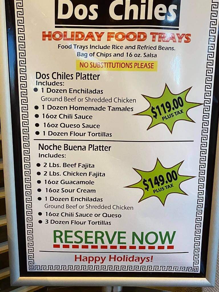 Dos Chiles Grandes - Boyd, TX menu_pic