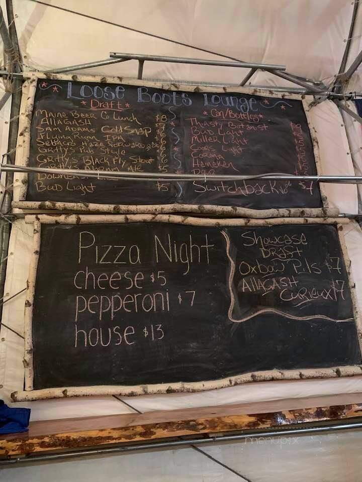 Loose Boots Lounge - Greenwood, ME menu_pic