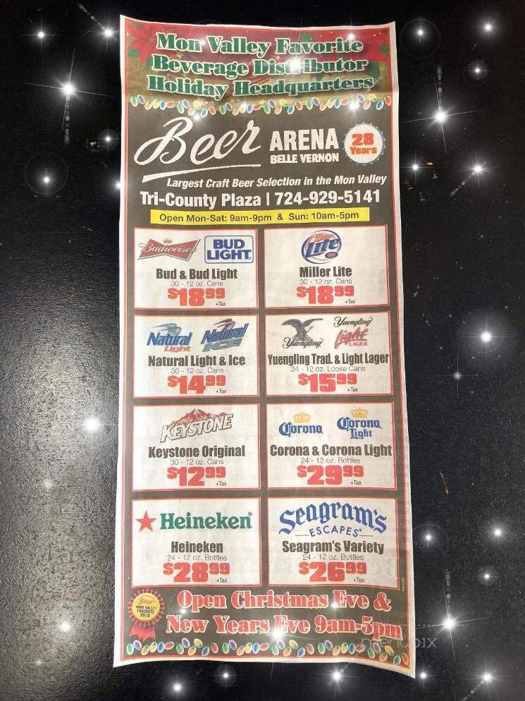 Beer Arena - Greensburg, PA