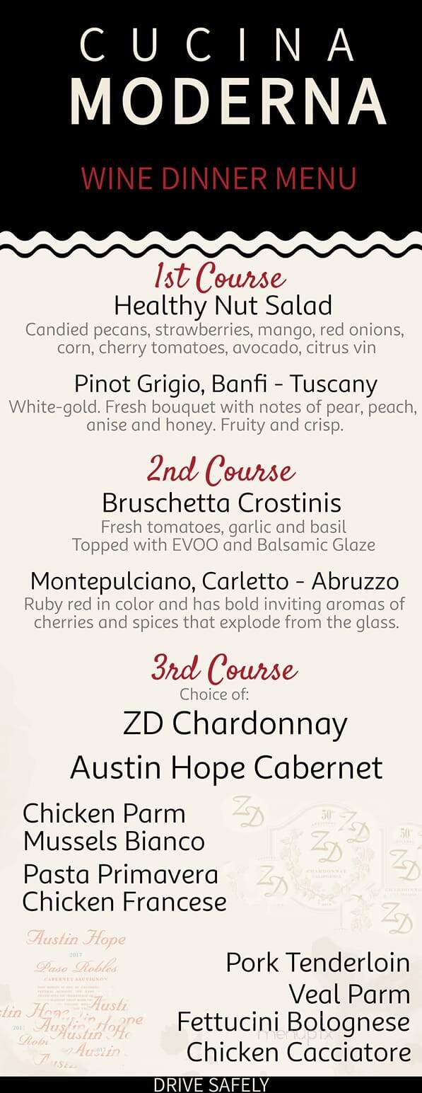 Cucina Moderna - Boynton Beach, FL menu_pic