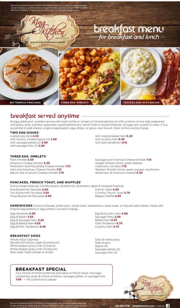 King Kitchen - King, NC menu_pic