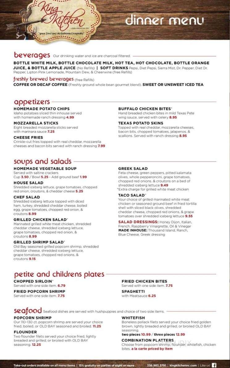King Kitchen - King, NC menu_pic