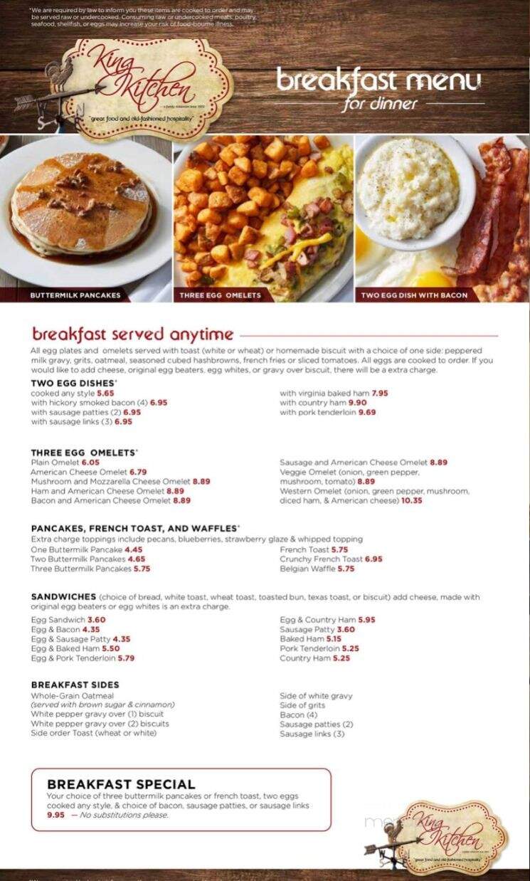 King Kitchen - King, NC menu_pic
