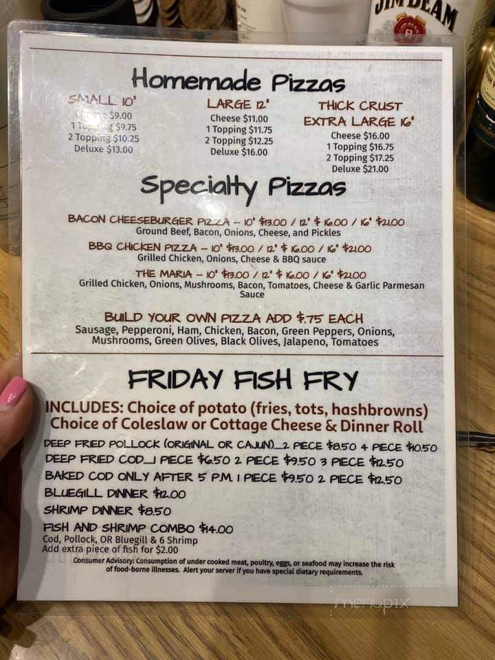 Fayette Saloon - Darlington, WI menu_pic