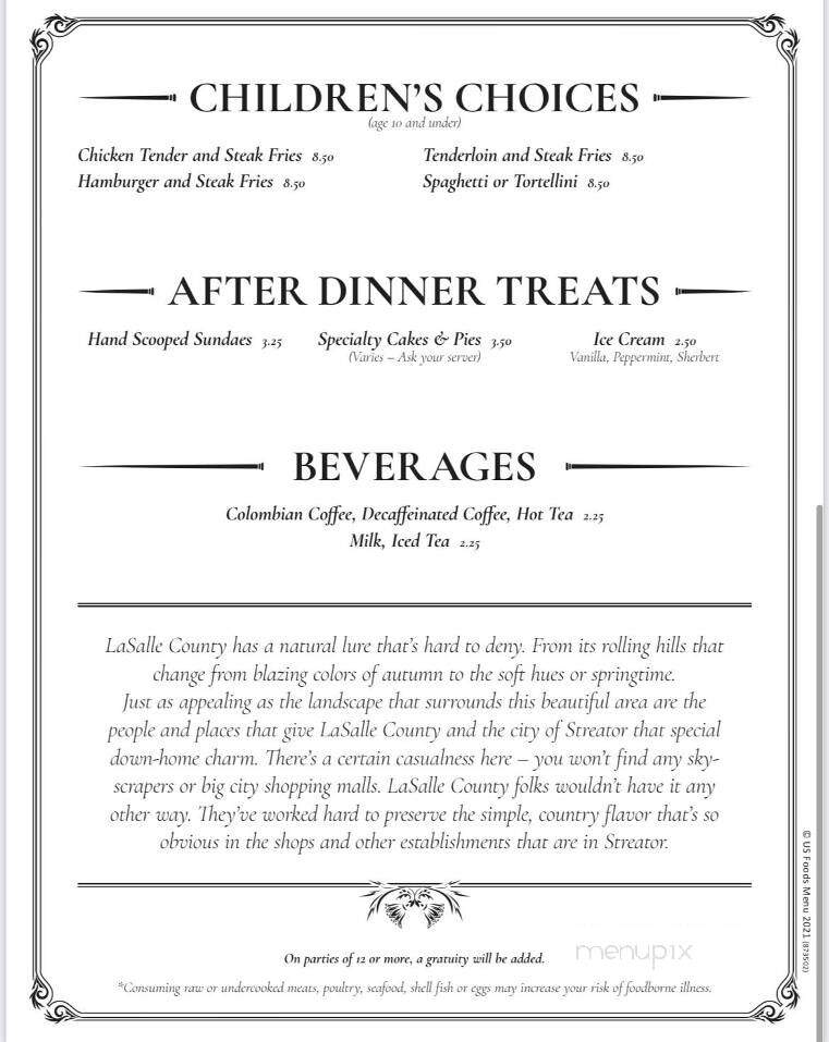 Pines Restaurant - Streator, IL menu_pic