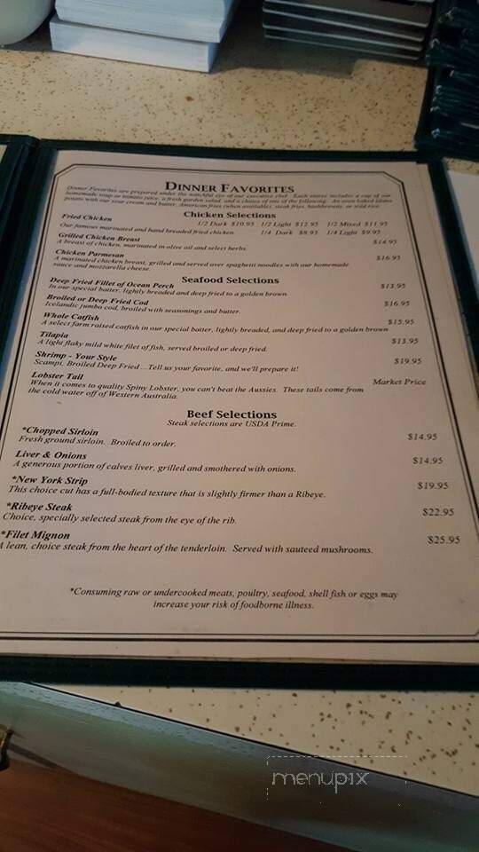 Pines Restaurant - Streator, IL menu_pic