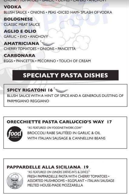 Carluccio's Coal Fired Pizza - Northfield, NJ menu_pic