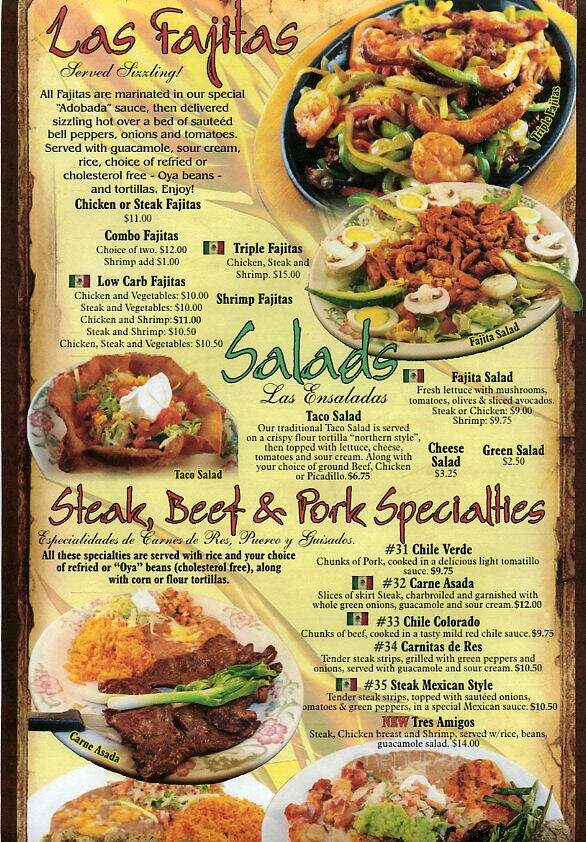 Casa De Oro - Jefferson, IA menu_pic