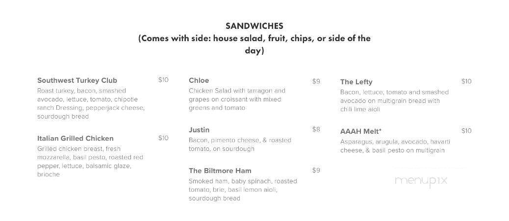 Farmhouse Cafe - Wendell, NC menu_pic