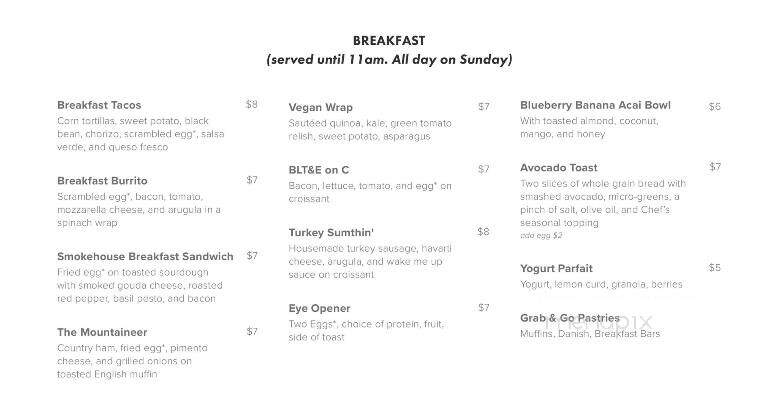 Farmhouse Cafe - Wendell, NC menu_pic