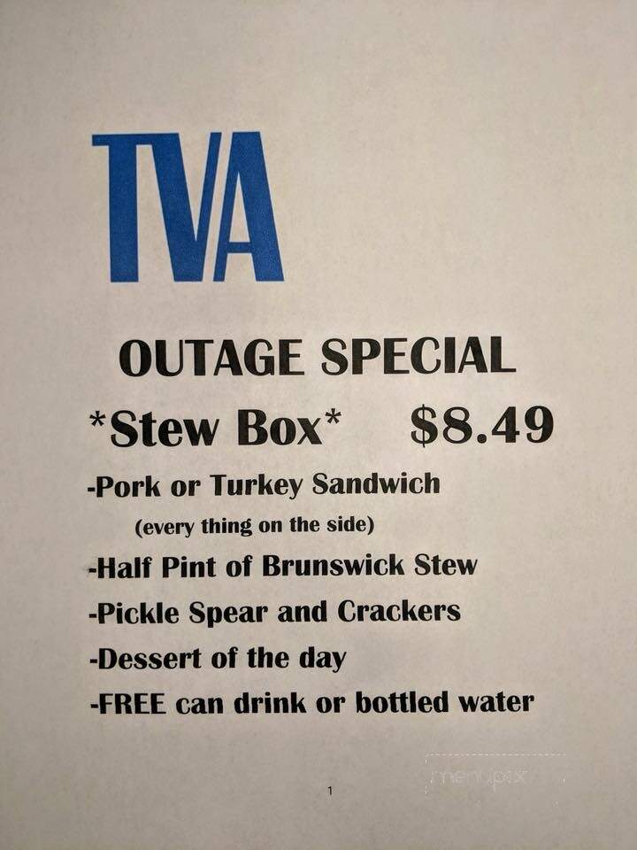 Whitt's Barbecue - Rogersville, AL menu_pic