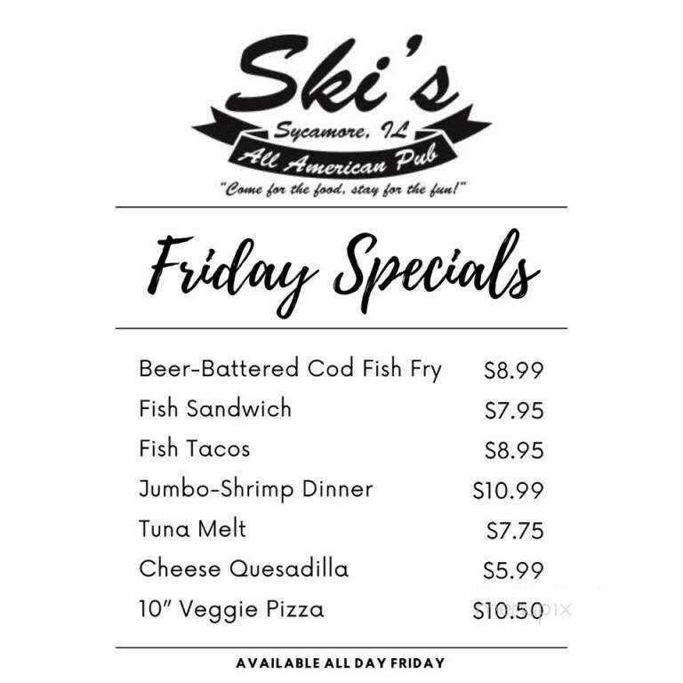 Ski's All American Pub - Sycamore, IL