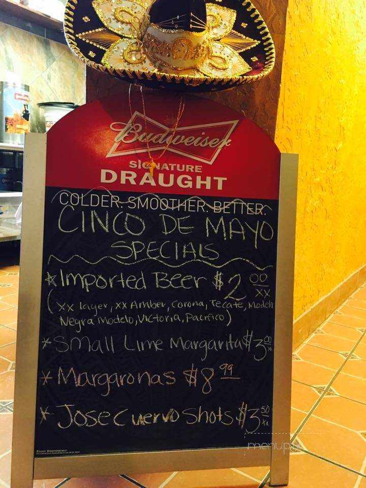 El Torito - Dumas, AR menu_pic