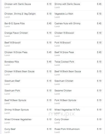 Koo's Kitchen - Englewood, FL menu_pic