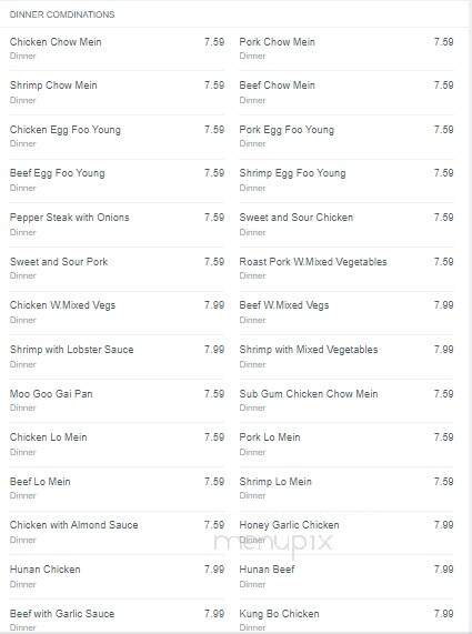 Koo's Kitchen - Englewood, FL menu_pic