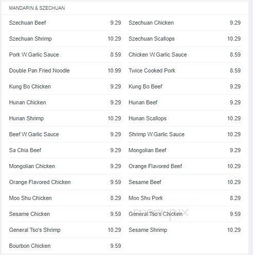 Koo's Kitchen - Englewood, FL menu_pic
