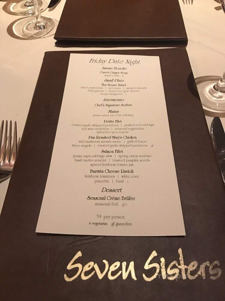 Seven Sisters- Black Oak Casino - Tuolumne, CA menu_pic