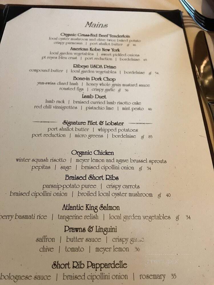 Seven Sisters- Black Oak Casino - Tuolumne, CA menu_pic