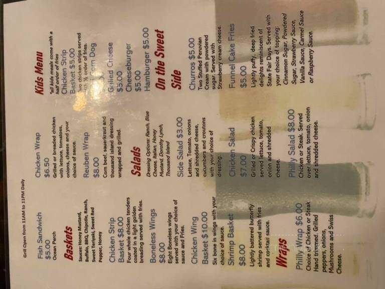 Kc's Eastside Saloon - Ashland, NE menu_pic