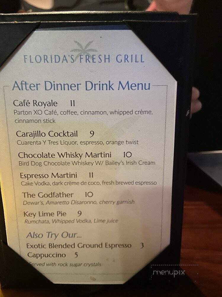 Florida's Fresh Grill - Cocoa Beach, FL menu_pic