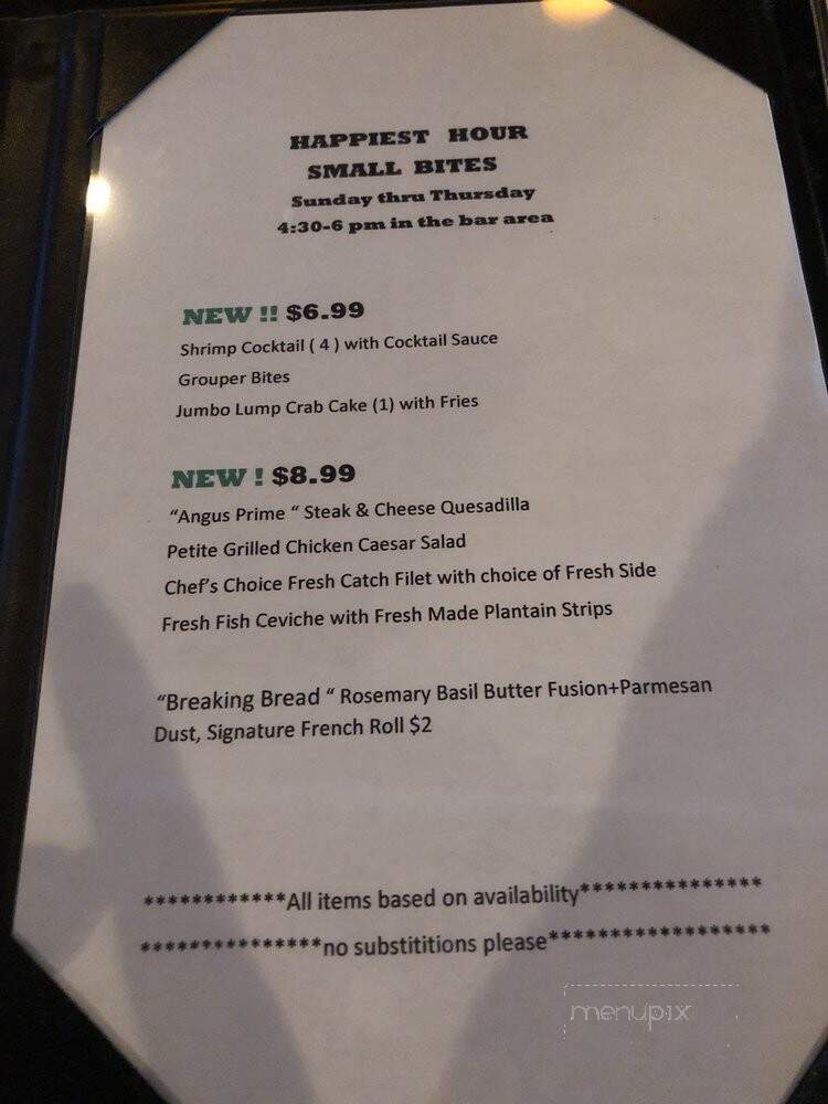 Florida's Fresh Grill - Cocoa Beach, FL menu_pic