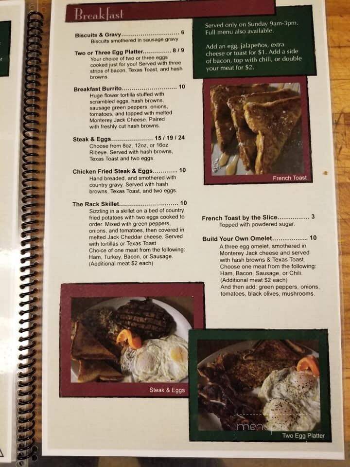 Rack Billiard Cafe - Great Bend, KS menu_pic