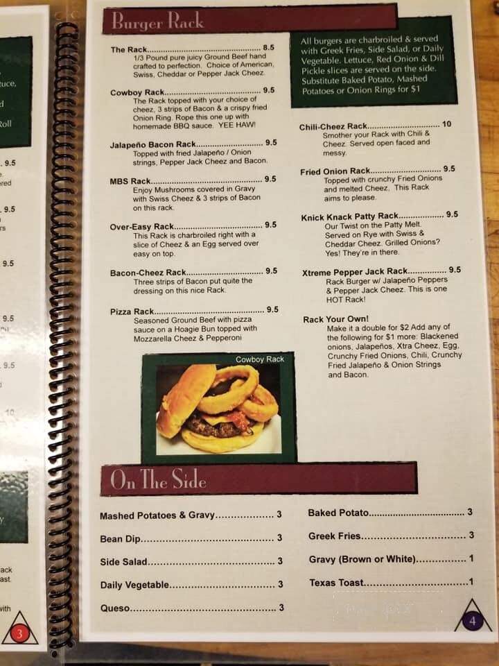 Rack Billiard Cafe - Great Bend, KS menu_pic