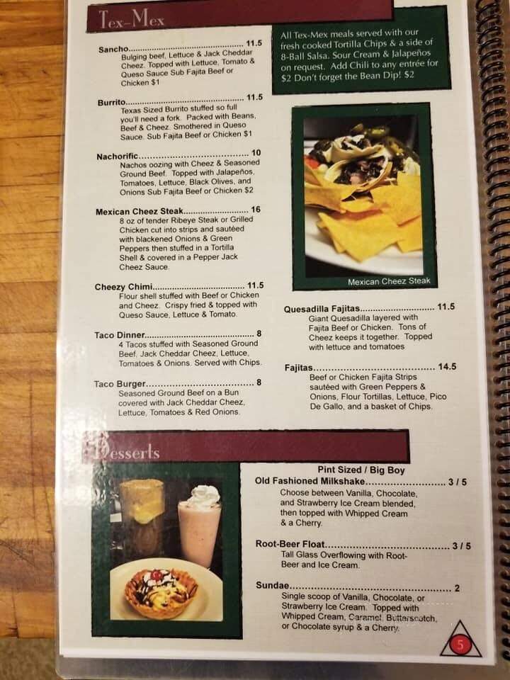 Rack Billiard Cafe - Great Bend, KS menu_pic
