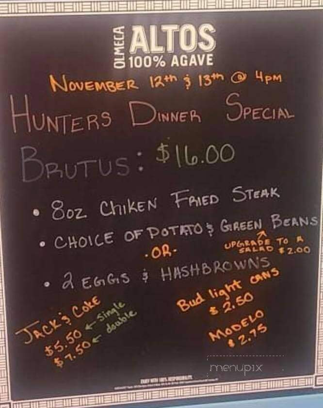 Rack Billiard Cafe - Great Bend, KS menu_pic