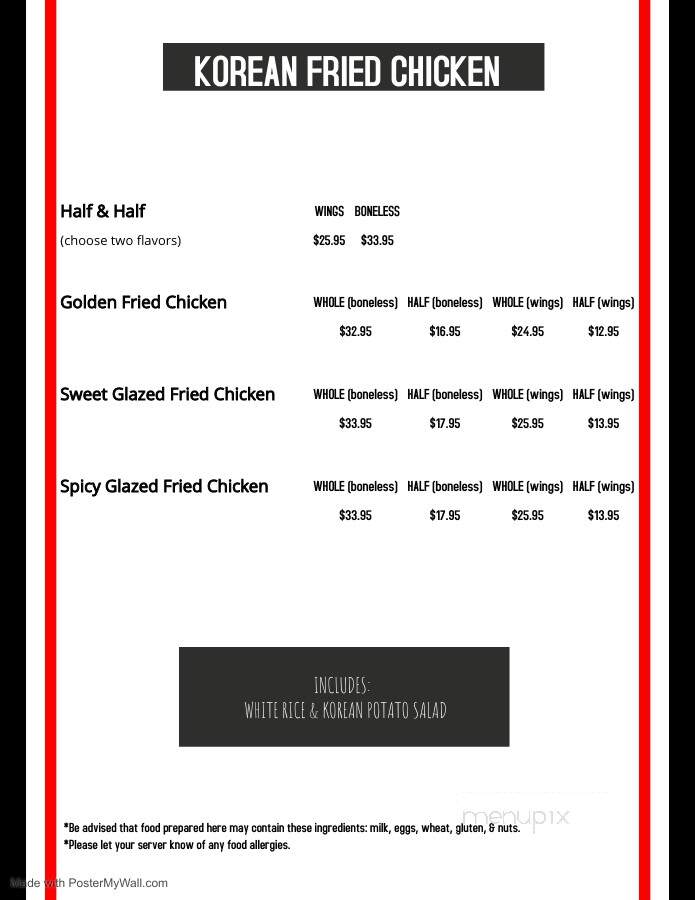Chicken Town - Fairbanks, AK menu_pic