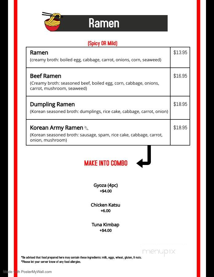 Chicken Town - Fairbanks, AK menu_pic