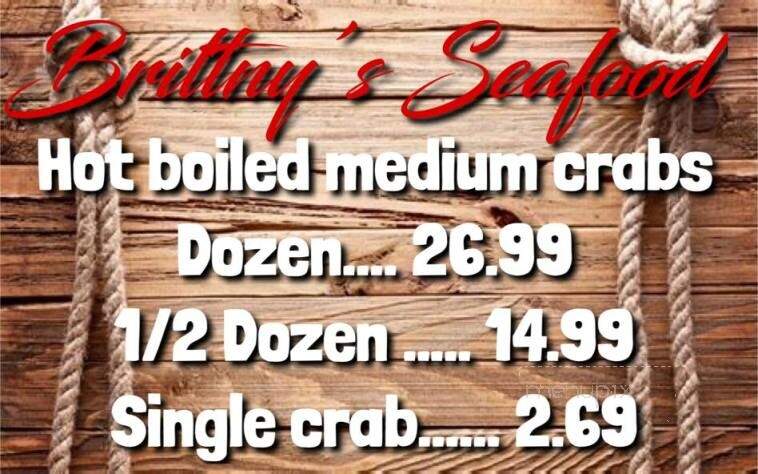 Brittny's Seafood - Baker, LA menu_pic