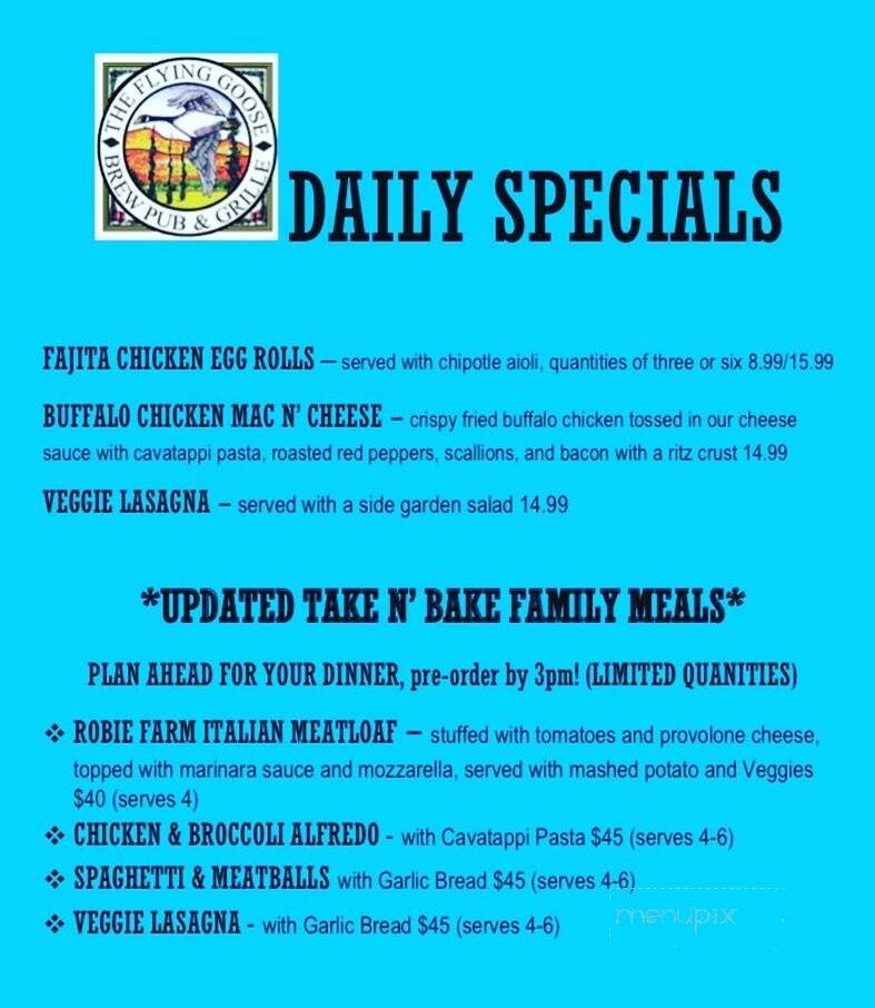 Flying Goose Brew Pub - New London, NH menu_pic