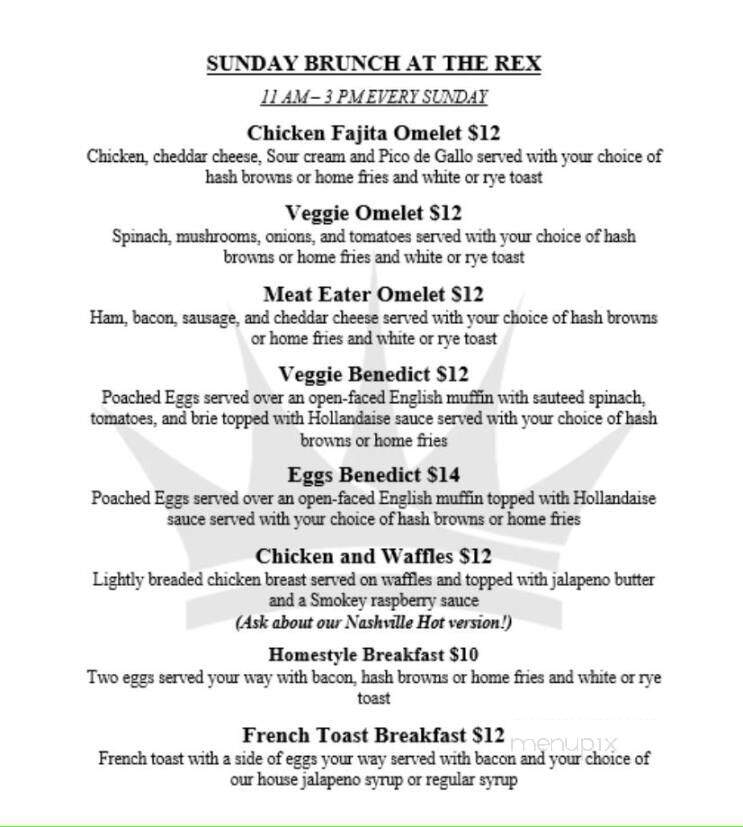 The Rex - Leonardtown, MD menu_pic
