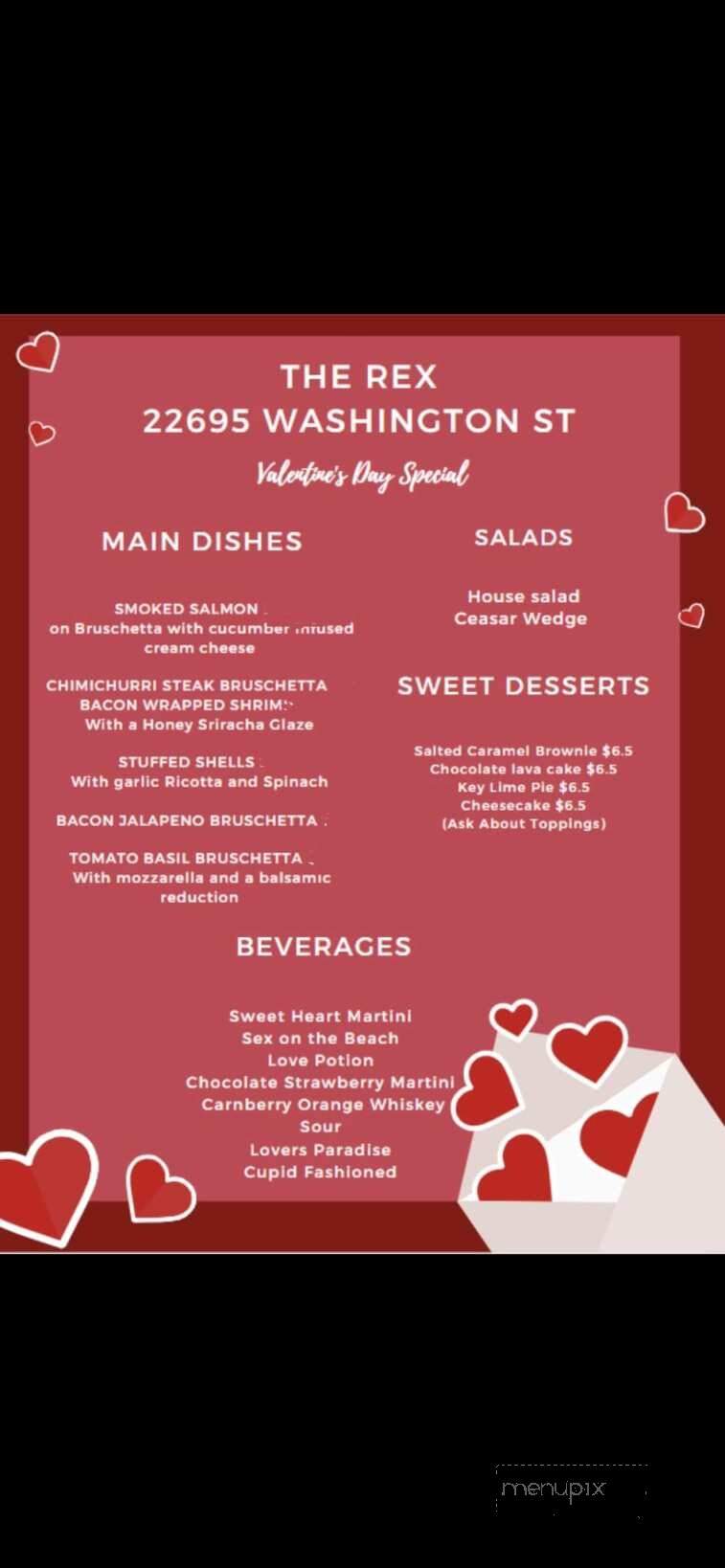 The Rex - Leonardtown, MD menu_pic