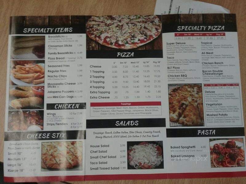 Sarah's Pizza & Subs - Eaton, OH
