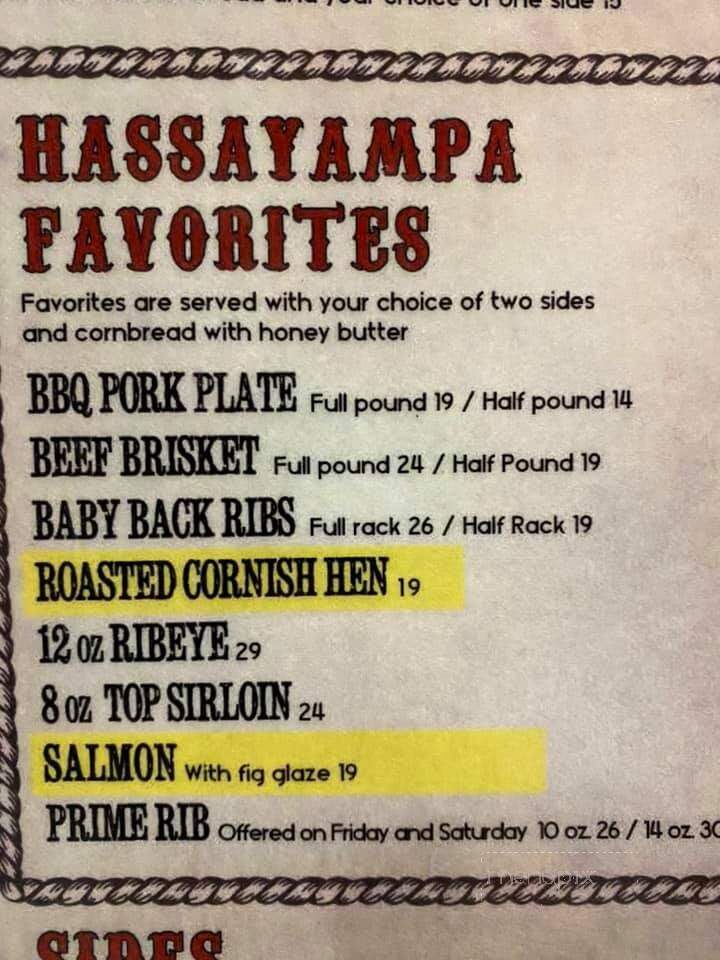 Hassayampa Barbeque - Wickenburg, AZ