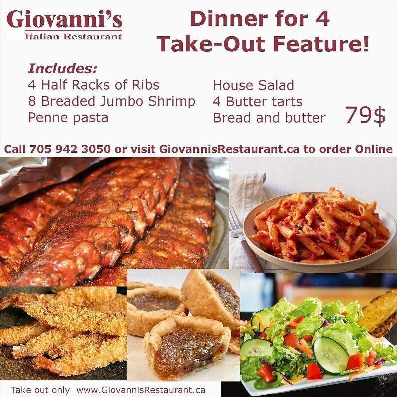 Giovannis Restaurant - Sault Ste Marie, ON menu_pic