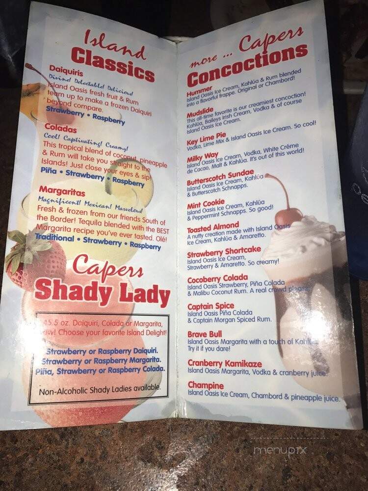 Capers - Detroit, MI menu_pic