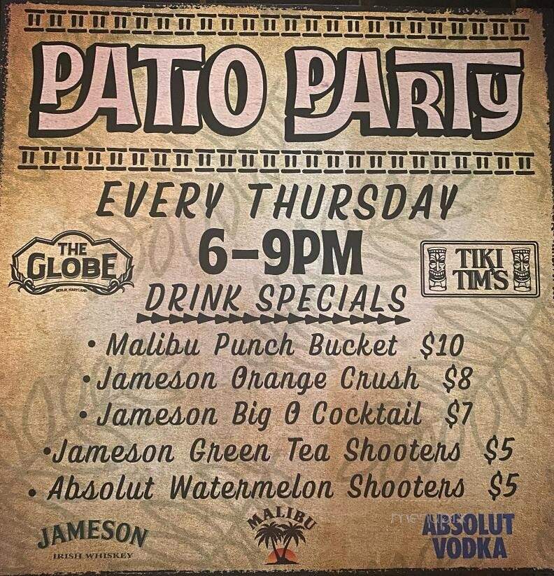 The Globe - Berlin, MD menu_pic