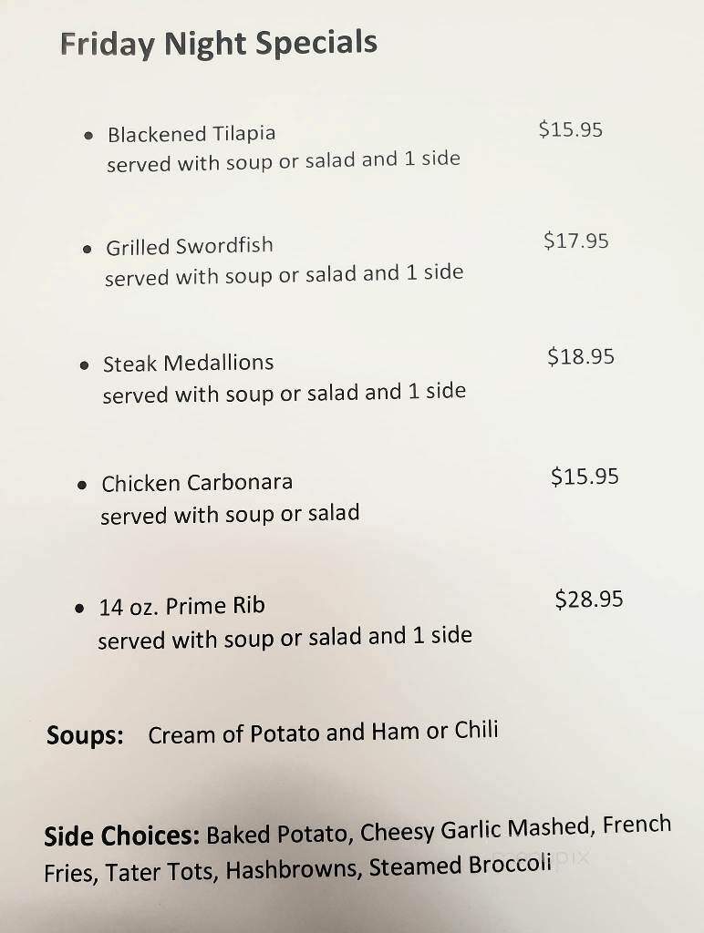 Maggie J's - Mapleton, MN menu_pic