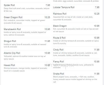Golden Jade - Manahawkin, NJ menu_pic