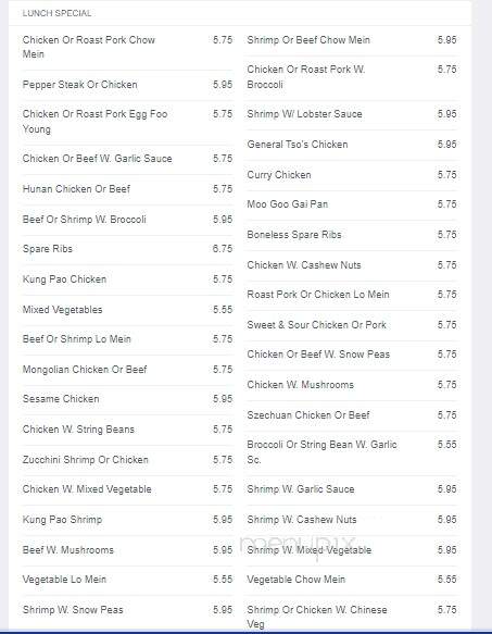Golden Jade - Manahawkin, NJ menu_pic