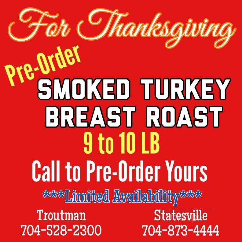 Randy's Barbecue - Troutman, NC menu_pic