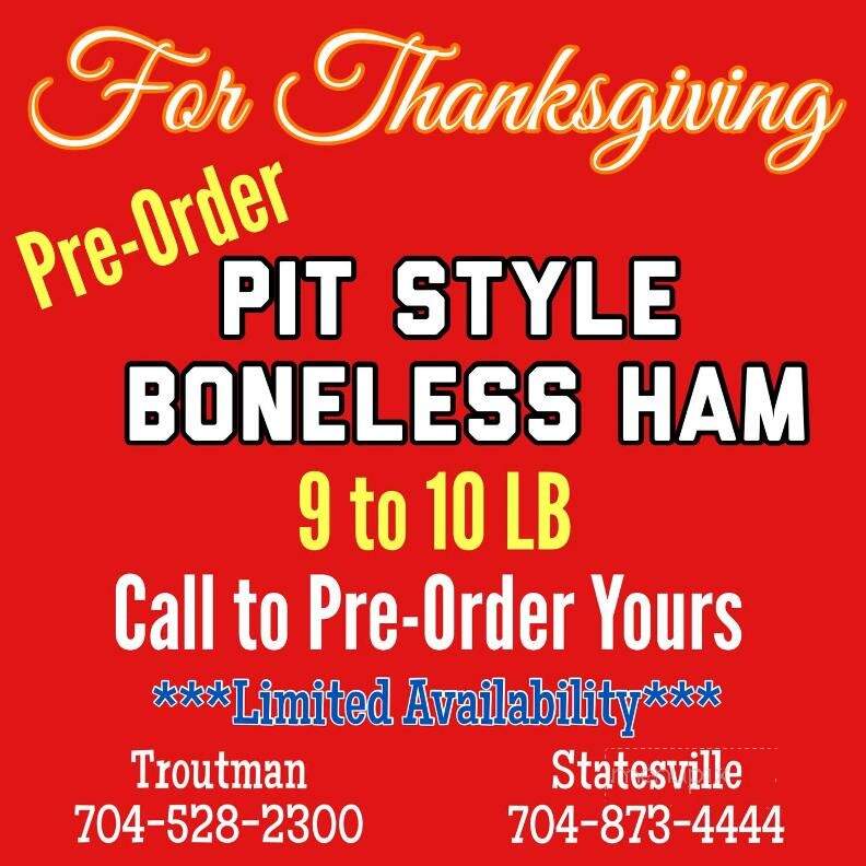 Randy's Barbecue - Troutman, NC menu_pic