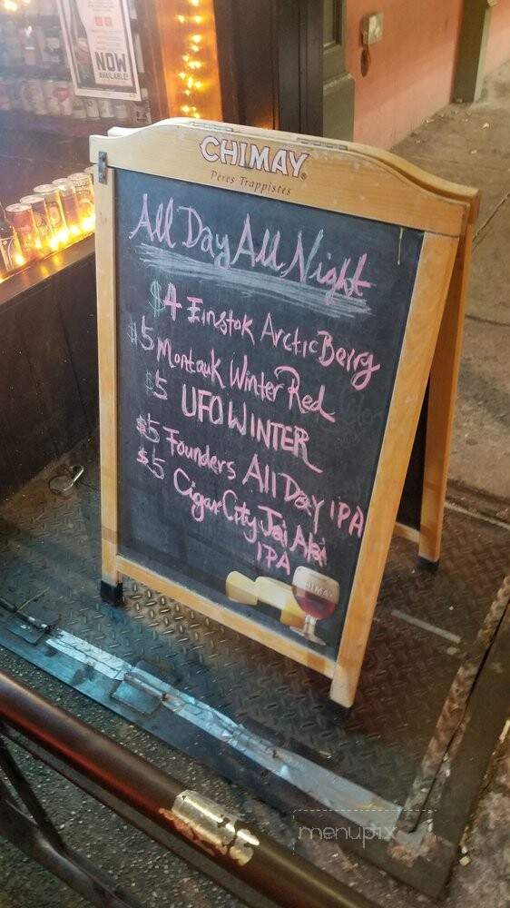 Bitter End - New York, NY menu_pic